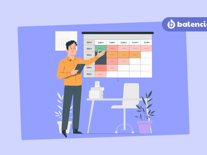**Texte alternatif SEO :** Employés au bureau discutant avec leur manager autour d’un poste de travail vide, illustrant l’absentéisme au travail et les solutions de prévention mises en place par l’entreprise.